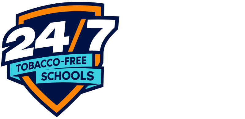 24/7 Tobacco-Free Schools logo.